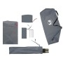 Tenda da Spiaggia Grigia 274x178x170/148 cm in Poliestere 185T