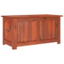 Cassapanca con Coperchio Marrone in Legno Massello di Acacia