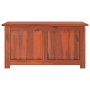 Cassapanca con Coperchio Marrone in Legno Massello di Acacia