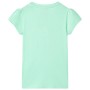 Maglietta da Bambina Verde Brillante 140