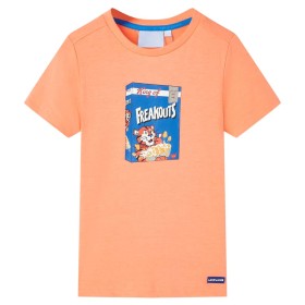 Maglietta da Bambino a Maniche Corte Arancione Neon 92