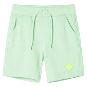 Pantaloncini per Bambini con Coulisse Verde Brillante 140