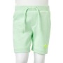 Pantaloncini per Bambini con Coulisse Verde Brillante 140