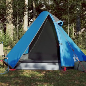 Tenda da Campeggio a Cupola per 2 Persone Blu Impermeabile