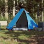 Tenda da Campeggio a Cupola per 2 Persone Blu Impermeabile