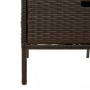 Armadietto Portaoggetti Giardino Marrone 55x59x80cm Polyrattan