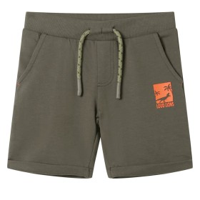 Pantaloncini per Bambini con Coulisse Cachi Scuro 128