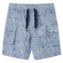 Pantaloncini per Bambini con Coulisse Blu Scuro 128