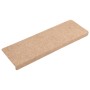 Tappetini per Scale Tessuto Agugliato 10 pz 65x21x4 cm Marroni