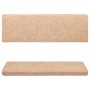 Tappetini per Scale Tessuto Agugliato 10 pz 65x21x4 cm Marroni