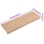 Tappetini per Scale Tessuto Agugliato 10 pz 65x21x4 cm Marroni