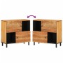 Credenza 80x33x75 cm in Legno Massello di Acacia