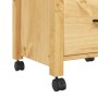 Carrello da Cucina MONZA 48x40x90 cm in Legno Massello di Pino