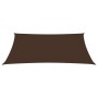 Parasole a Vela Oxford Rettangolare 5x7 m Marrone