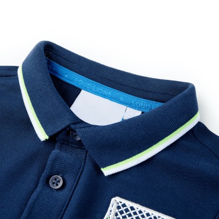 Polo da Bambino Blu Marino 140