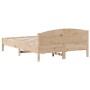 Giroletto con Testiera 120x200 cm in Legno Massello di Pino