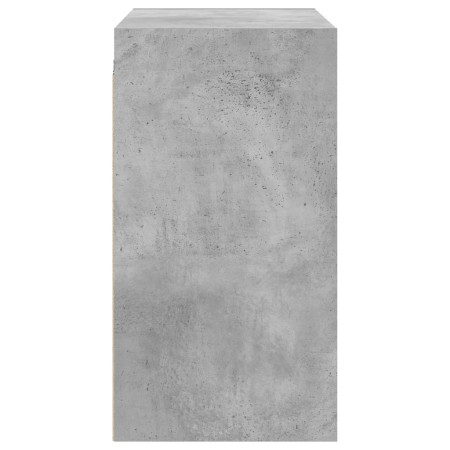 Mobile a Muro con Ante in Vetro Grigio Cemento 68x37x68,5 cm