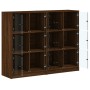 Libreria Ante Rovere Marrone 136x37x109 cm in Legno Multistrato