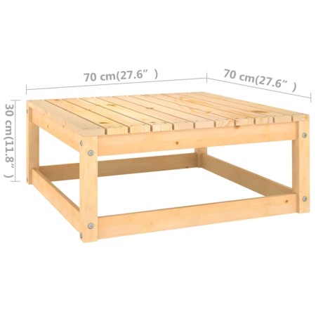 Set Divani Giardino 6 pz con Cuscini in Legno Massello di Pino