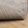 Tappeto Shaggy PAMPLONA a Pelo Lungo Moderno Beige Ø 80 cm