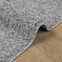 Tappeto Shaggy PAMPLONA a Pelo Lungo Moderno Grigio 100x200 cm