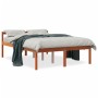 Letto per Anziani Marrone Cera 140x200cm Legno Massello di Pino