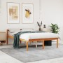 Letto per Anziani Marrone Cera 140x200cm Legno Massello di Pino