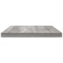 Mensole Parete 4pz Grigio Sonoma 40x20x1,5cm Legno Multistrato