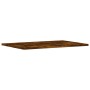 Mensole Parete 4pz Rovere Fumo 60x40x1,5 cm Legno Multistrato