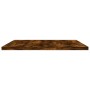 Mensole Parete 4pz Rovere Fumo 60x40x1,5 cm Legno Multistrato
