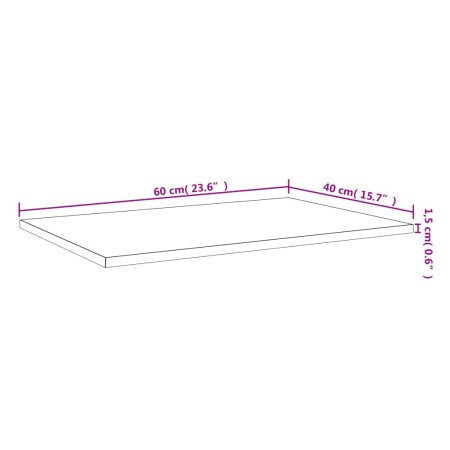 Mensole Parete 4pz Rovere Fumo 60x40x1,5 cm Legno Multistrato