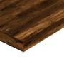 Mensole Parete 4pz Rovere Fumo 80x10x1,5 cm Legno Multistrato