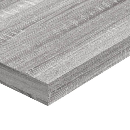 Mensole Parete 4pz Grigio Sonoma 80x10x1,5cm Legno Multistrato