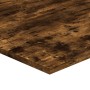 Mensole Parete 4pz Rovere Fumo 100x50x1,5 cm Legno Multistrato