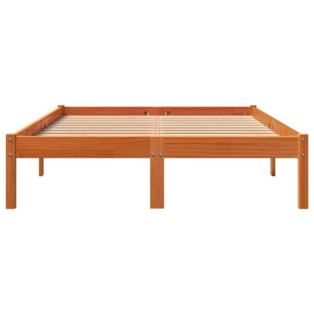 Giroletto Marrone Cera 135x190 cm in Legno Massello di Pino