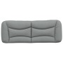 Cuscino Testiera Grigio Chiaro 120 cm in Tessuto