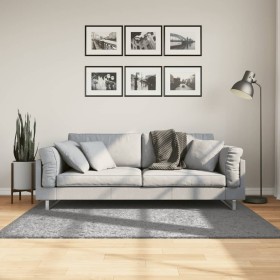 Tappeto Shaggy PAMPLONA a Pelo Lungo Moderno Grigio 120x170 cm