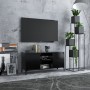 Mobile TV con Gambe in Metallo Nero 103,5x30x50 cm