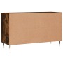 Credenza Rovere Fumo 100x36x60 cm in Legno Multistrato