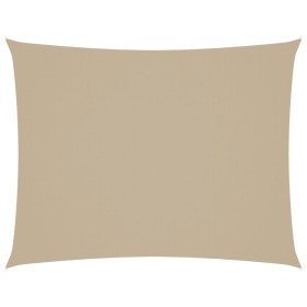 Parasole a Vela Oxford Rettangolare 3x4 m Beige