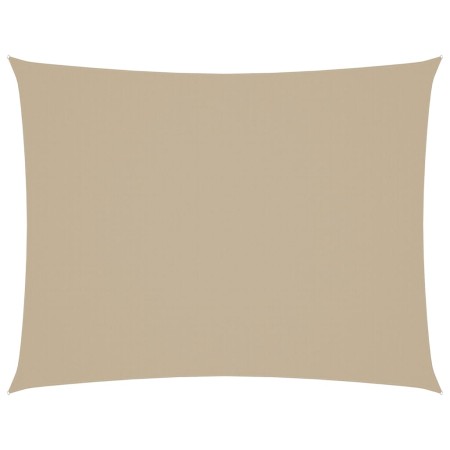 Parasole a Vela Oxford Rettangolare 3x4 m Beige