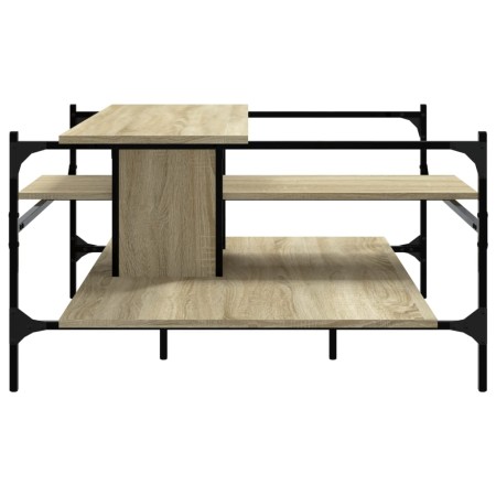 Tavolino Salotto Rovere Sonoma 100x100x48,5cm Legno Multistrato