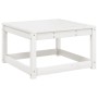 Set Salotto da Giardino 5 pz Bianco in Legno Massello di Pino