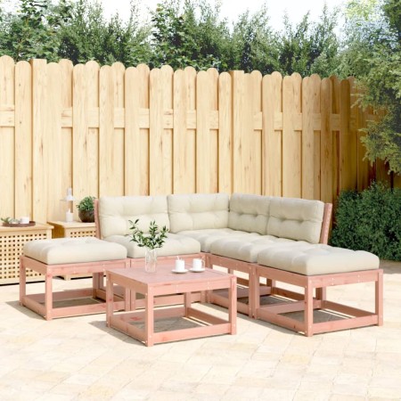 Set Divani Giardino 5 pz con Cuscini Legno Massello di Douglas