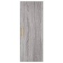 Credenza Grigio Sonoma 34,5x34x180 cm in Legno Multistrato