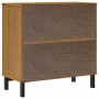 Credenza FLAM 80x40x80 cm in Legno Massello di Pino