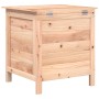 Contenitore da Giardino 50x49x56,5 cm Legno Massello di Abete