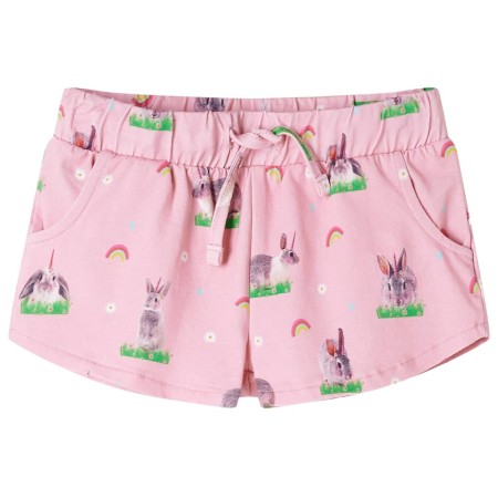 Pantaloncini per Bambini con Coulisse Rosa Chiaro 128