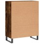 Credenza Rovere Fumo 69,5x34x90 cm in Legno Multistrato