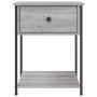 Comodini 2 pz Grigio Sonoma 44x45x58 cm in Legno Multistrato